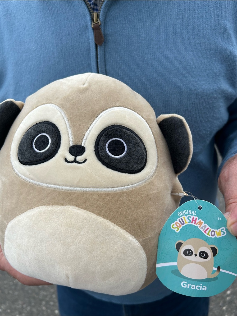 Kellytoy Beige & Cream Panda Plush Squishmallow